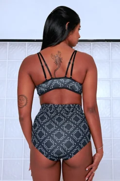 Leggings & Bikers*CXIX 119 Chaps - Black With Print