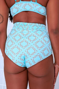 Leggings & Bikers*CXIX 119 Chaps - Blue With Print