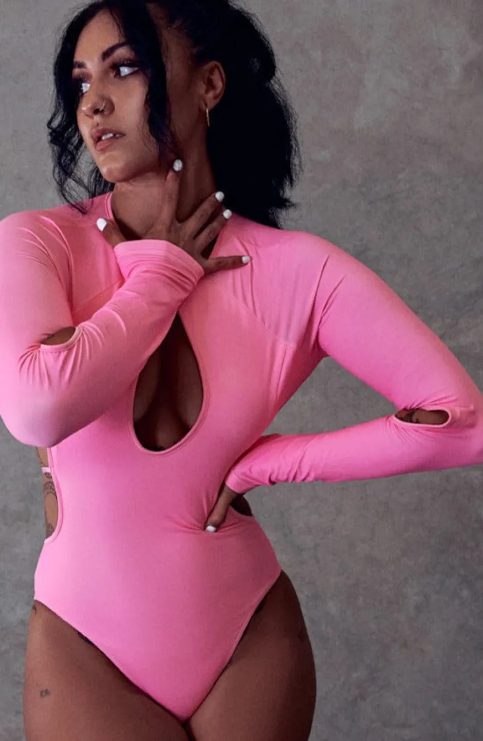 Body & Jumpsuits*CXIX 119 Plunge Bodysuit - Pink