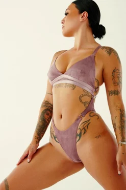 Body & Jumpsuits*CXIX Aphrodite Bodysuit - Lilac Suede