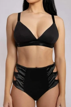 Tees & Tops*CXIX Aphrodite Triangle Bra - Black