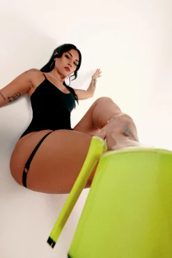 Body & Jumpsuits*CXIX Baddies Garter Bodysuit - Black