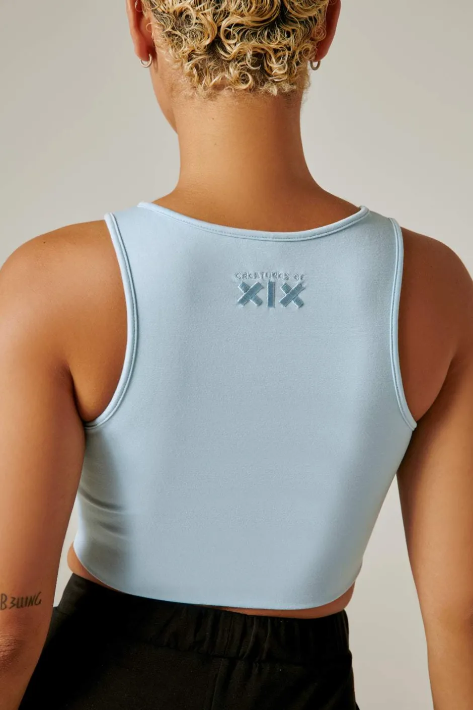 Tees & Tops*CXIX Creatures Crop Top - Powder Blue