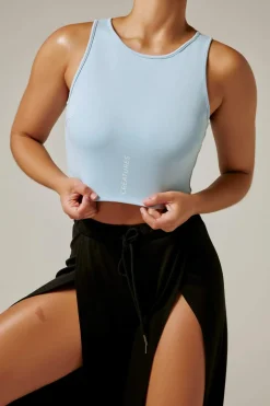 Tees & Tops*CXIX Creatures Crop Top - Powder Blue