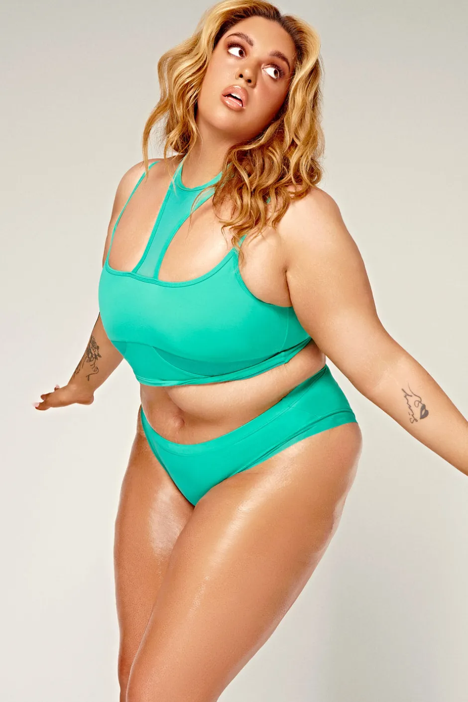 Tees & Tops*CXIX Dollhaus Choker Top - Aqua
