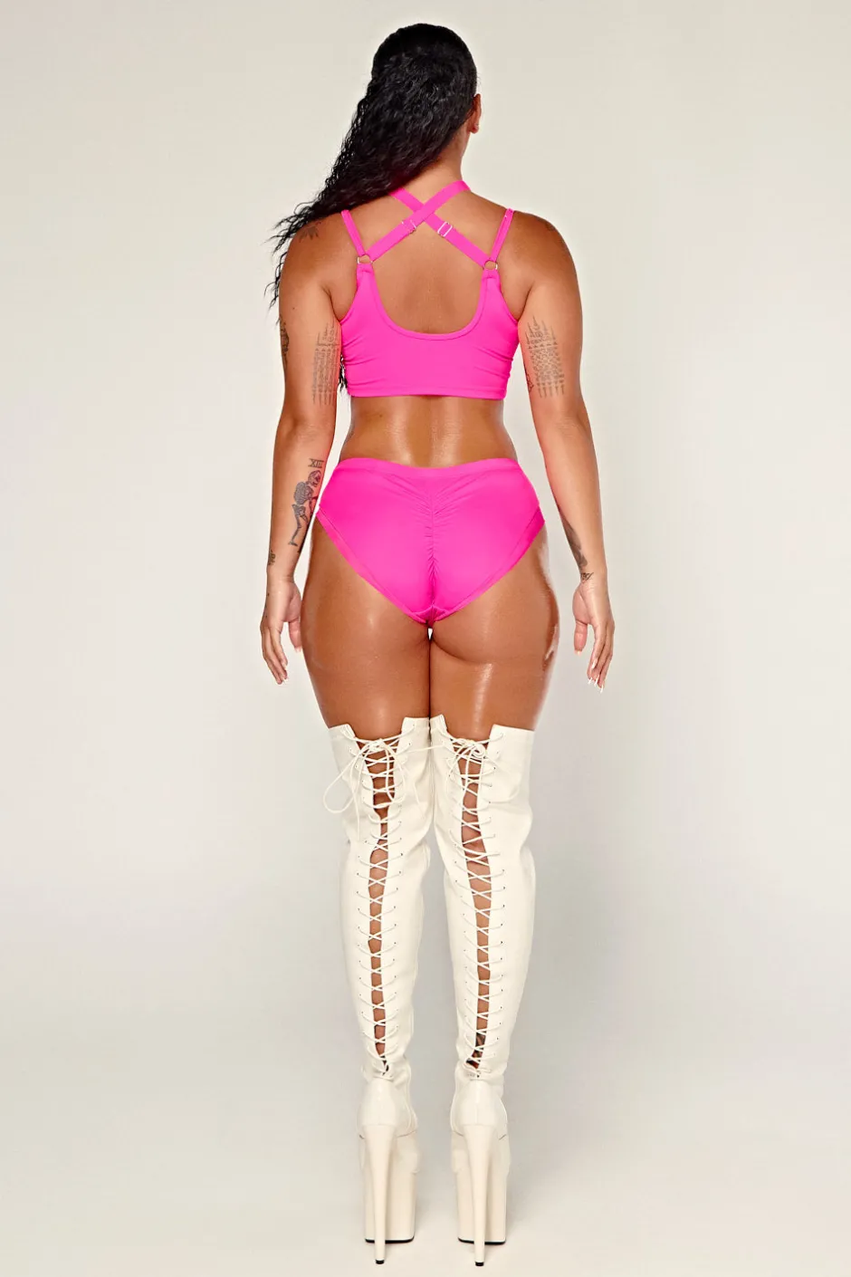 Tees & Tops*CXIX Dollhaus Choker Top - Barbie Pink