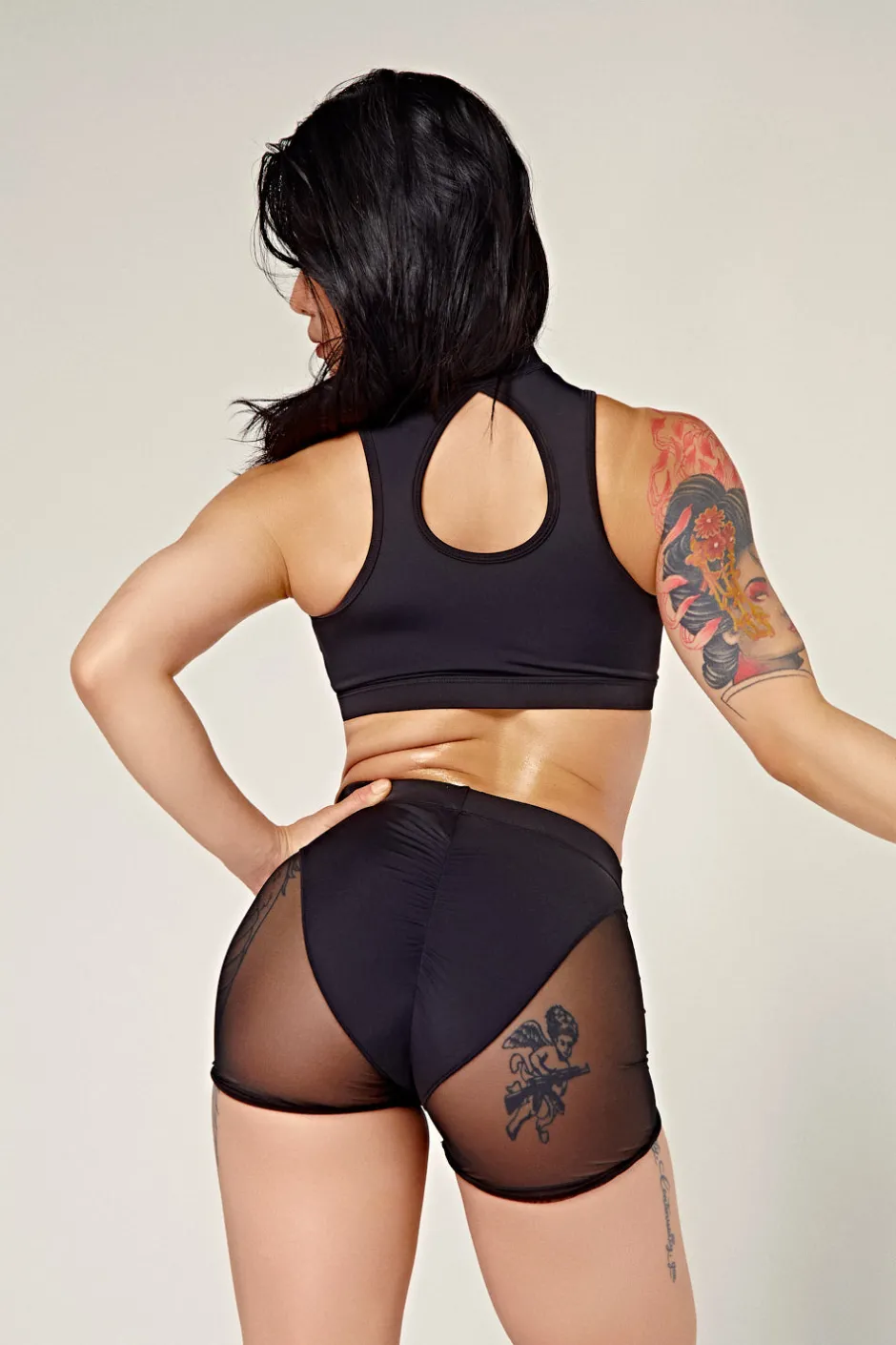 Tees & Tops*CXIX Dollhaus Sports Bra - Black