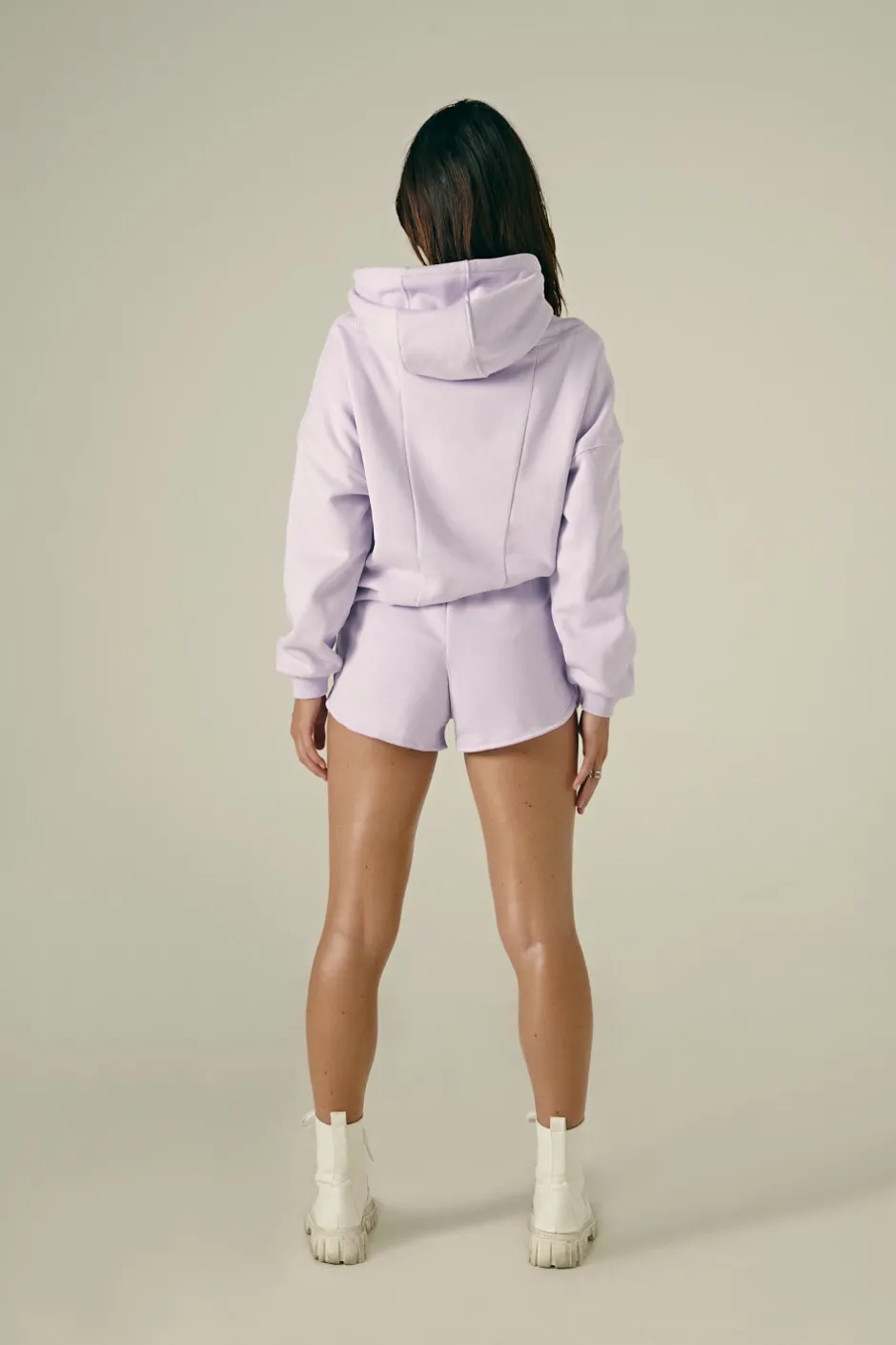 Tees & Tops*CXIX Droptop Zip Hoodie - Lilac