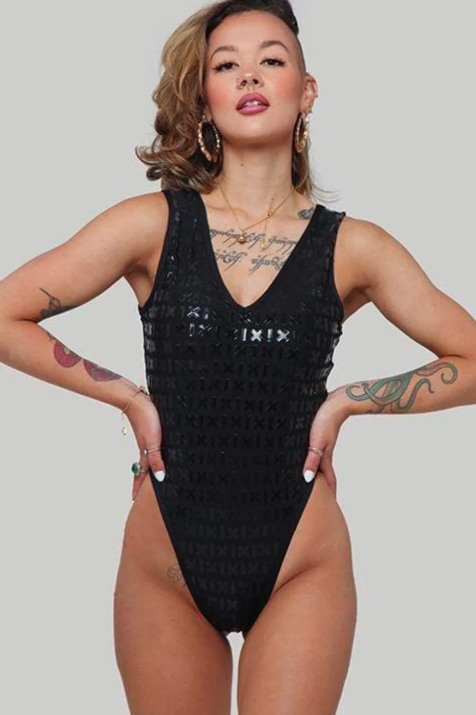 Body & Jumpsuits*CXIX Gecko Grip™ Bodysuit: Black