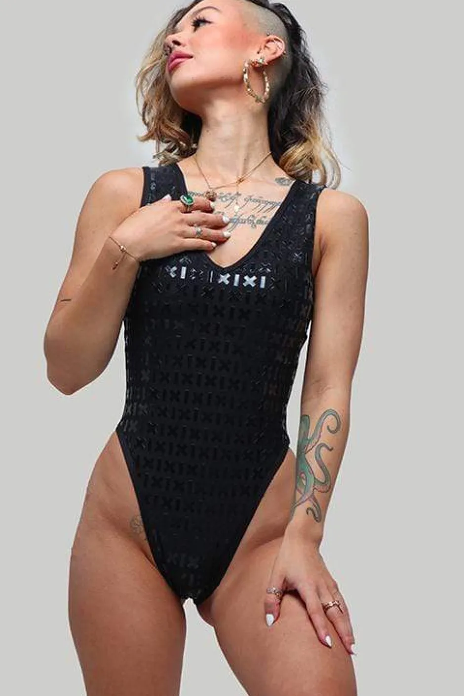 Body & Jumpsuits*CXIX Gecko Grip™ Bodysuit: Black