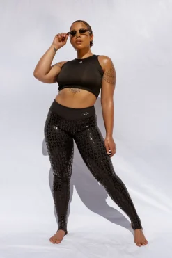 Leggings & Bikers*CXIX Gecko Grip™ Leggings: Black