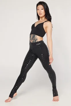 Leggings & Bikers*CXIX Gecko Grip™ Leggings: Black Waistband Grip