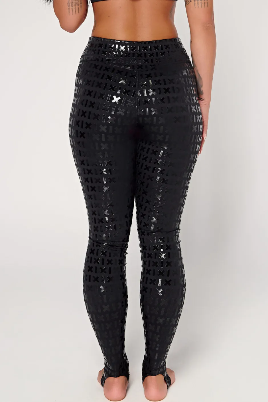 Leggings & Bikers*CXIX Gecko Grip™ Leggings: Black Waistband Grip