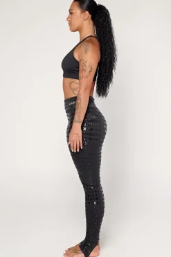 Leggings & Bikers*CXIX Gecko Grip™ Leggings: Black Waistband Grip