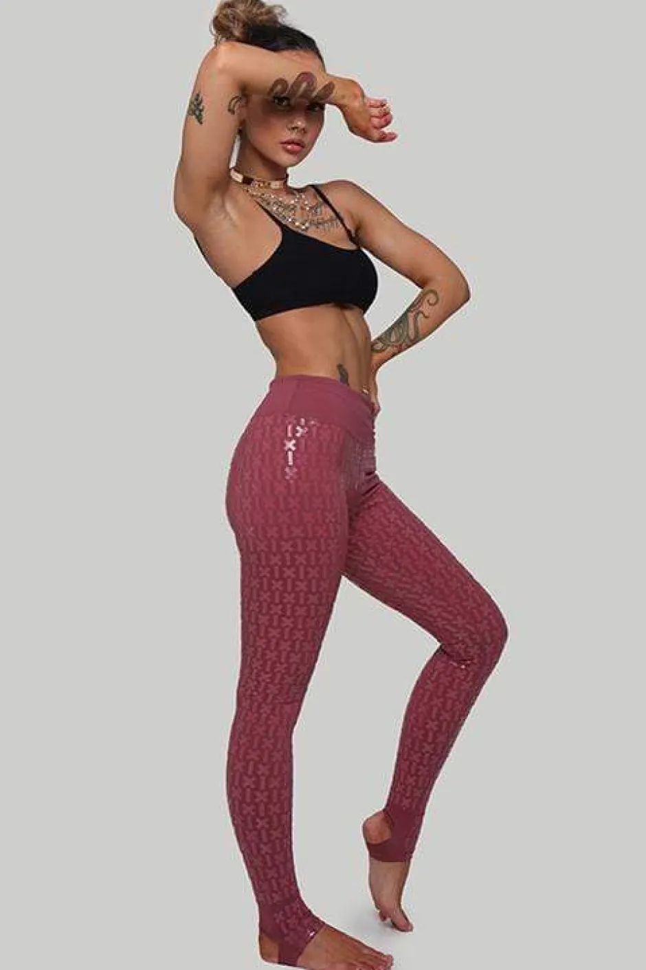Gecko Grip™ Apparel*CXIX Gecko Grip™ Leggings: Mauve