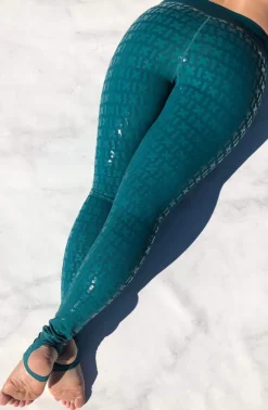 Leggings & Bikers*CXIX Gecko Grip™ Leggings: Teal