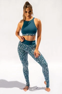 Leggings & Bikers*CXIX Gecko Grip™ Leggings: Twilight Leopard