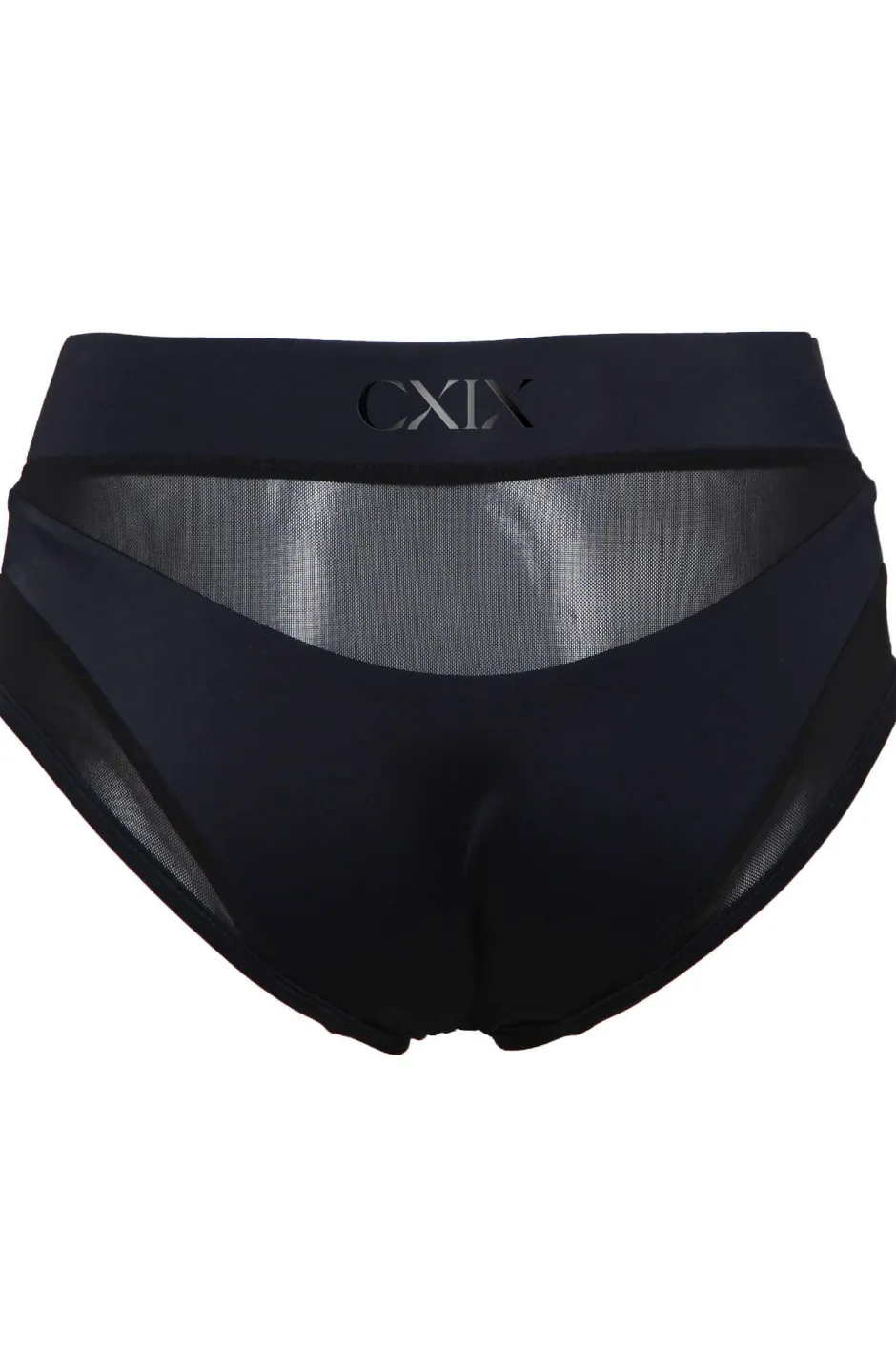 High Waisted Bottoms*CXIX Goddess High Waisted Bottoms - Black With Black Mesh