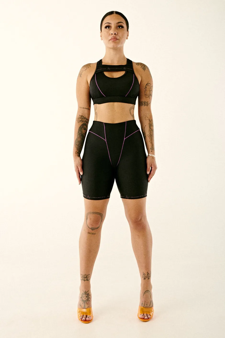 Tees & Tops*CXIX Haley Crossover Sports Bra - Black