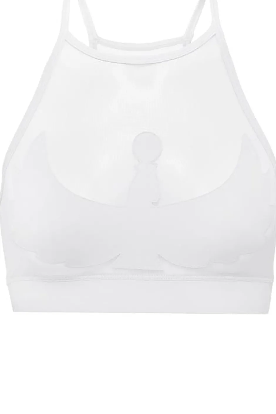 Tees & Tops*CXIX I S I S Goddess Halter Top - White With White Mesh