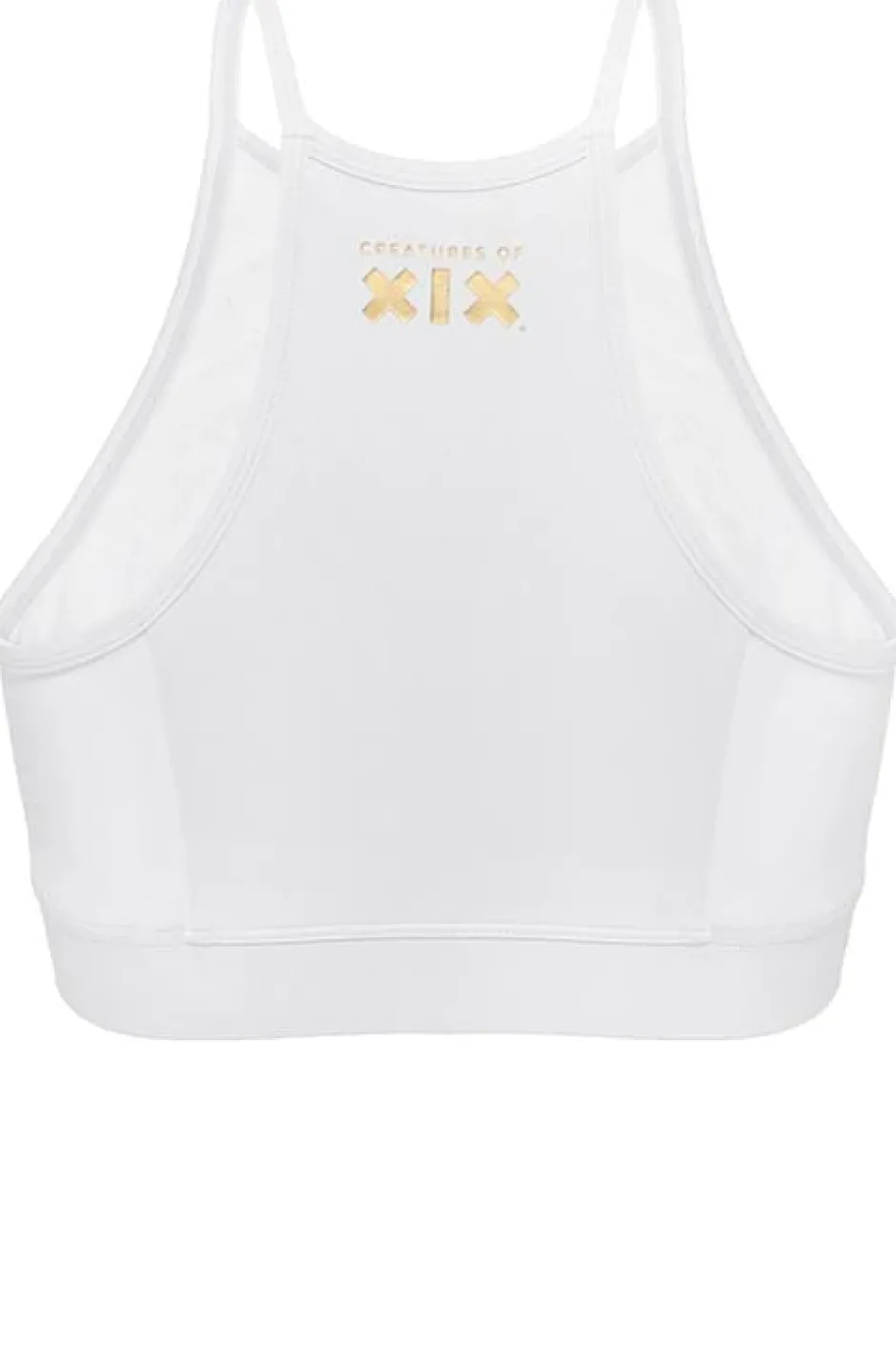 Tees & Tops*CXIX I S I S Goddess Halter Top - White With White Mesh