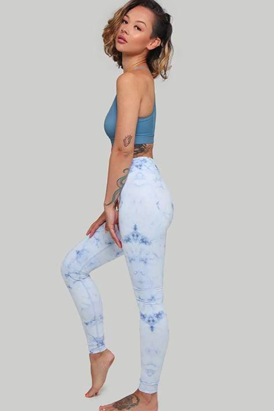 Leggings & Bikers*CXIX Leggings: Frosted Marble