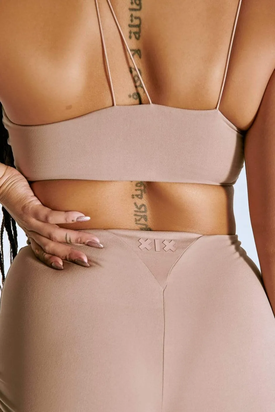 Tees & Tops*CXIX Luxlounge One Shoulder Illusion Top - Taupe