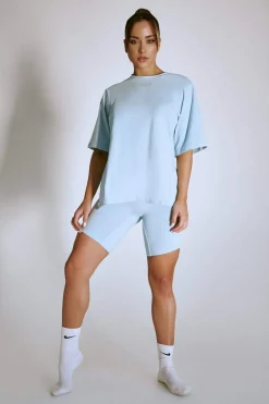 Tees & Tops*CXIX Luxlounge Oversized T-Shirt - Baby Blue