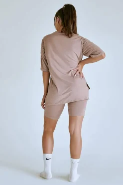 Tees & Tops*CXIX Luxlounge Oversized T-Shirt - Taupe