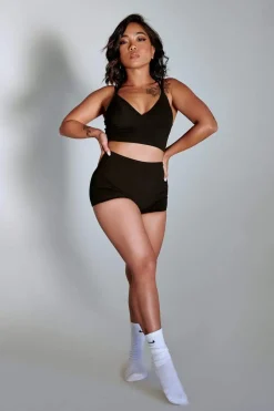Tees & Tops*CXIX Luxlounge Triangle Top - Black