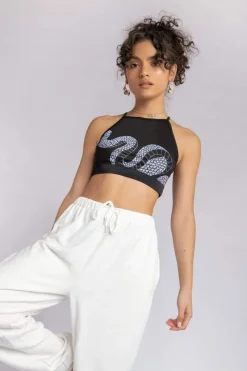 Tees & Tops*CXIX Medusa Top - Black With White