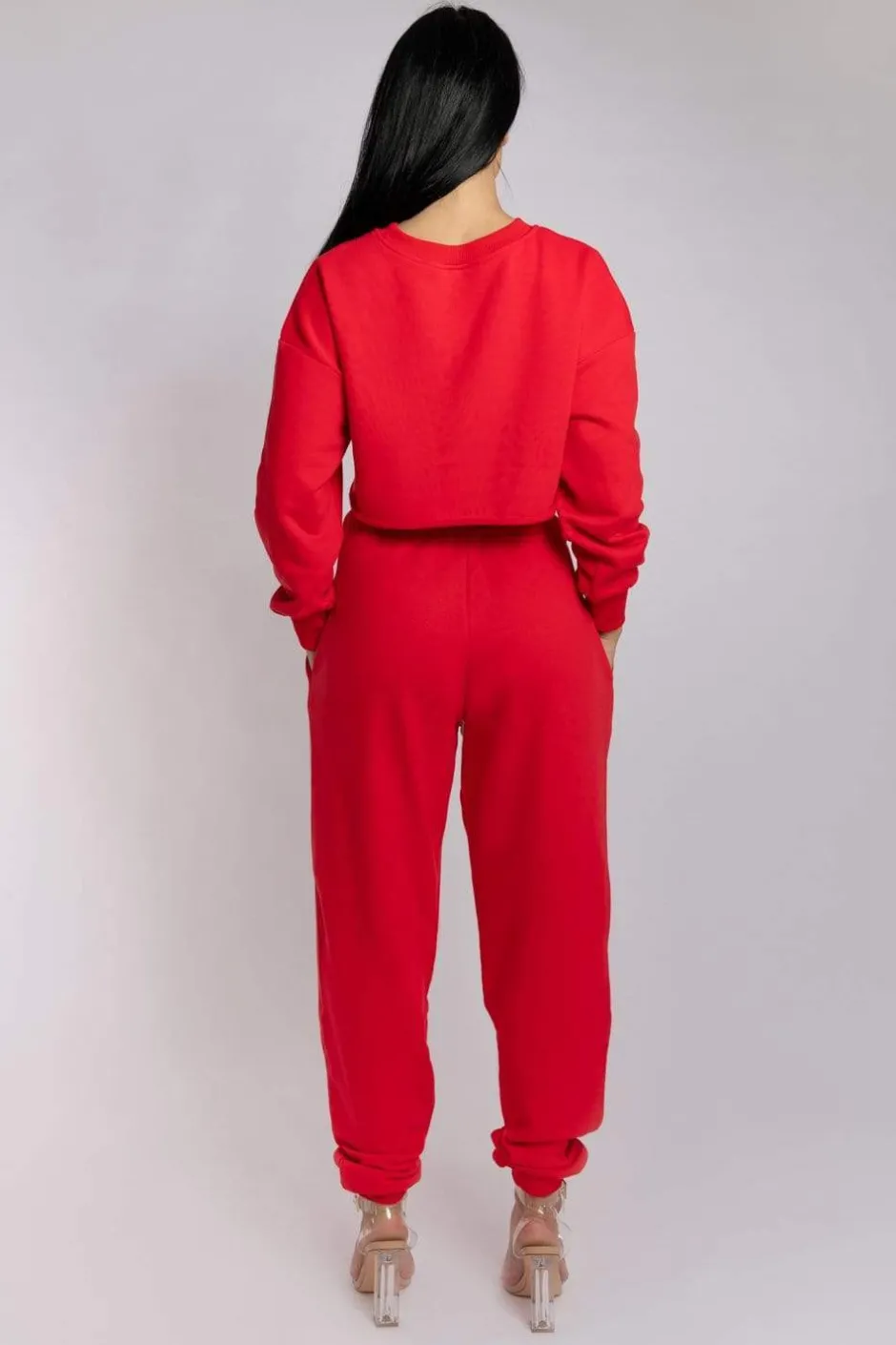 Tees & Tops*CXIX Oversized Cropped Jumper - Jalapeno