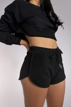 Tees & Tops*CXIX Oversized Cropped Jumper - Black