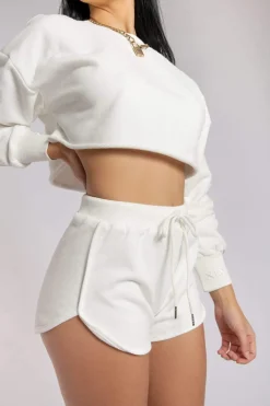 Joggers & Jumpers*CXIX Oversized Cropped Jumper - Ecru