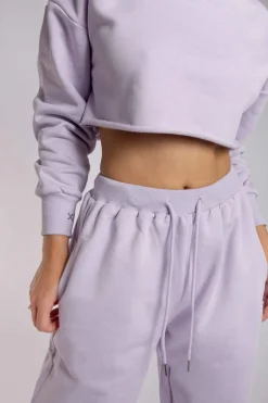 Joggers & Jumpers*CXIX Oversized Jogger Bottoms - Lilac