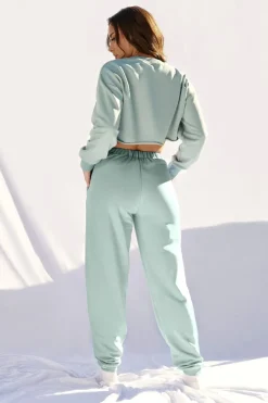 Joggers & Jumpers*CXIX Oversized Jogger Bottoms - Sage
