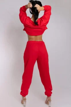 Joggers & Jumpers*CXIX Oversized Jogger Bottoms - Jalapeno