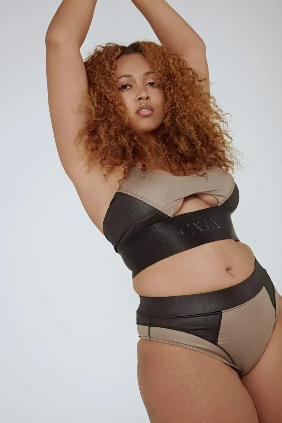 High Waisted Bottoms*CXIX Riding Solo High Waist Bottoms - Black/Mink