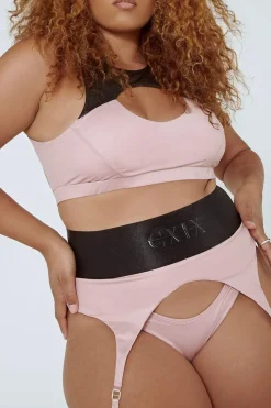Tees & Tops*CXIX Snatched Garter Bottoms - Pink