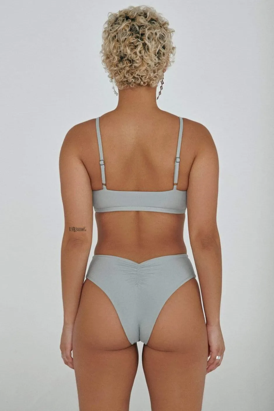 Cheeky Bottoms*CXIX The Hills Bottoms - Ribbed Light Grey