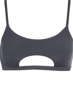 Tees & Tops*CXIX The Hills Raree Top - Ribbed Dark Grey