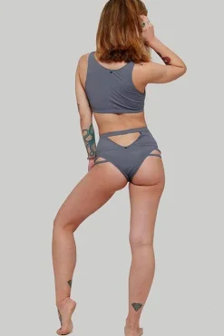Tees & Tops*CXIX The Valley Top - Ribbed Dark Grey
