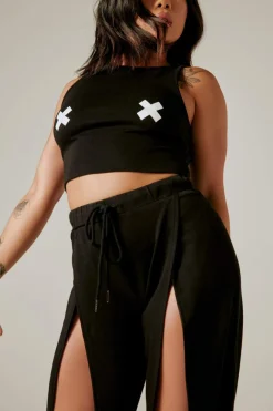 Tees & Tops*CXIX Xx Crop Top - Black