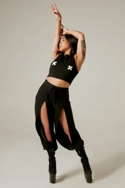 Tees & Tops*CXIX Xx Crop Top - Black