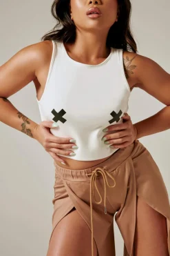 Tees & Tops*CXIX Xx Crop Top - White